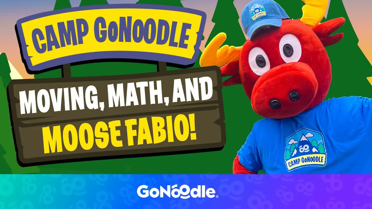 Camp GoNoodle: Moving, Math & Moose Fabio! | GoNoodle GoSummer | Dance and Learn For Kids | GoNoodle