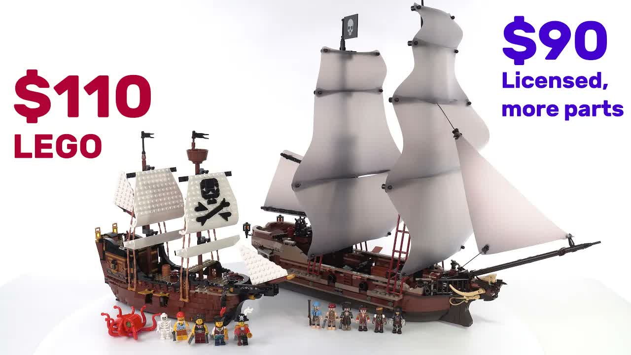 LEGO vs. Legit competition: More ship for less? #NotAd