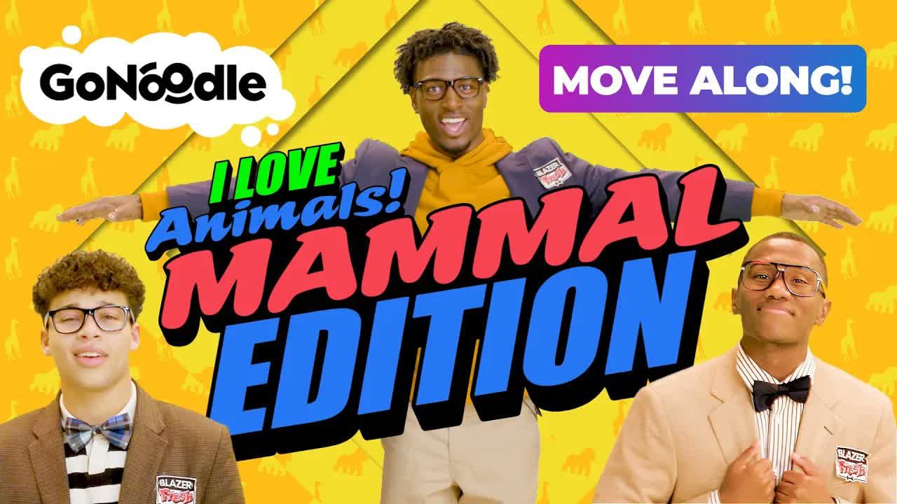 Blazer Fresh Presents: I Love Animals! Mammal Edition | Dance Videos for Kids | GoNoodle