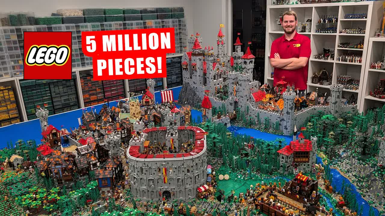 5 Million Pieces! LEGO Castle Kingdom Fills Room (2026 Update)