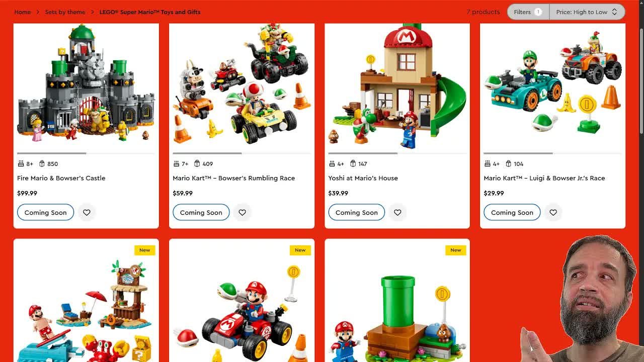 More official pics of LEGO Mario minifig sets: Back of the castle, Yoshi is rideable, more details