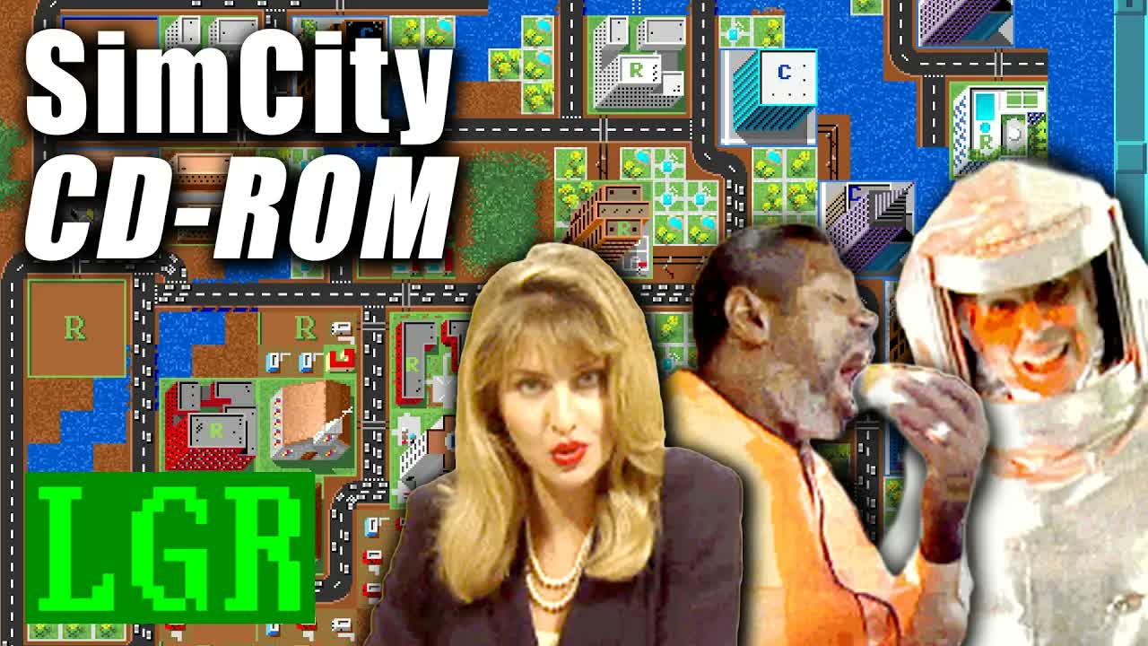 SimCity Enhanced CD: 1990s Full Motion Video Cheese