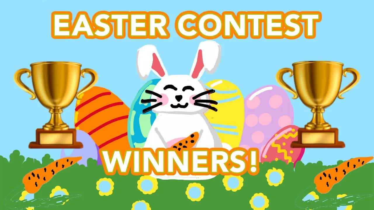 CONTEST WINNERS ANNOUNCED! 🏆 | Easter Games + Art 🐰🌷🥚🥕